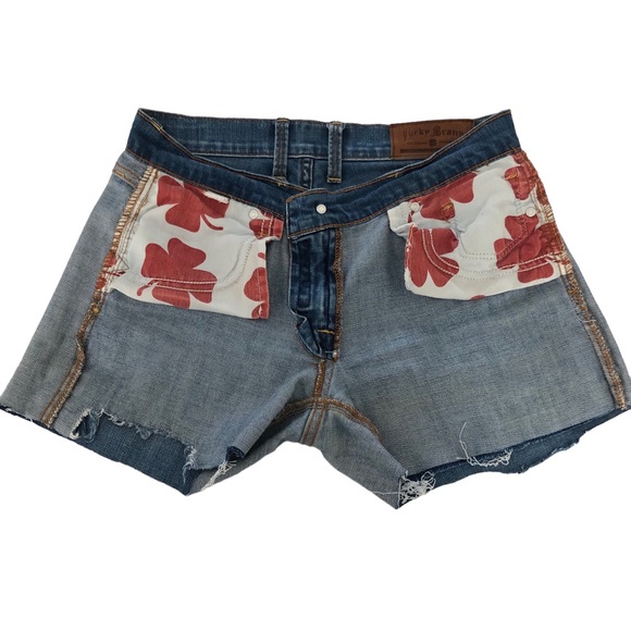 Lucky Brand low raise jeans Sofia Boot Cut off shorts SZ 2/26 - Picture 13 of 15